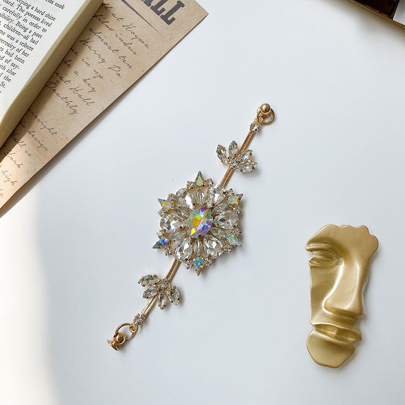 Brazalete de la cadena de la cadena de la cadena de la cadena de diamantes de diablo de aleación al por mayor